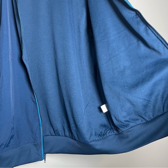 AT&T Employee Men Jacket Large Blue Windbreaker Uniform Full Zip Coat - Picture 9 of 12